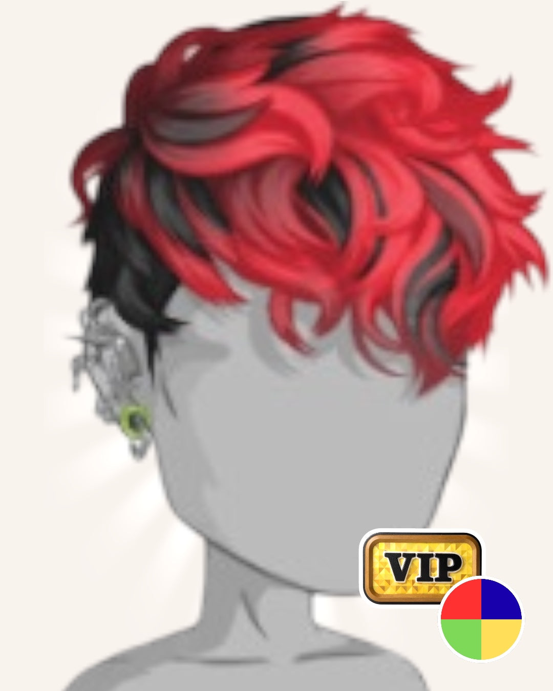 Coiffure - Pack emo - Couleurs aux choix